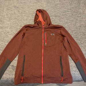 Mens Northface Zip-up Hoodie - Crimson